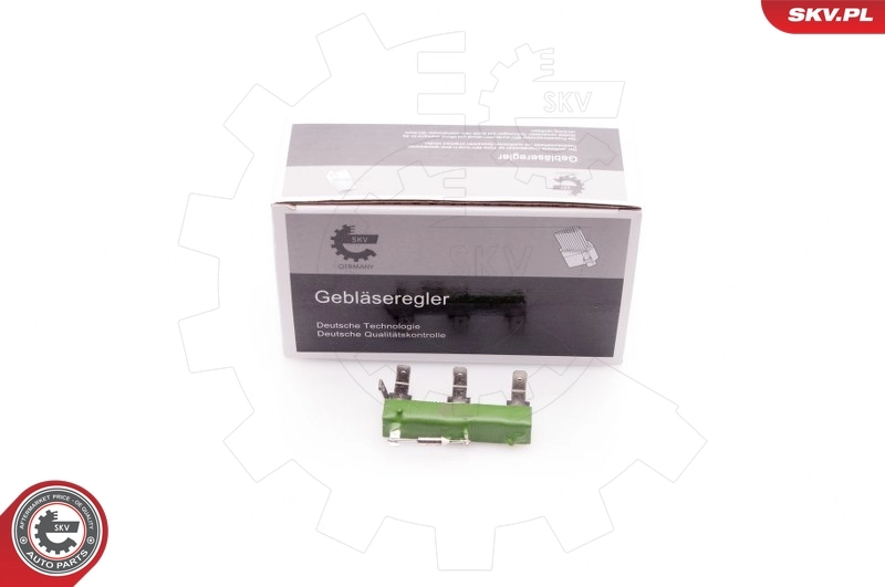 Resistor, interior blower